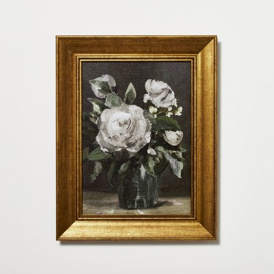 11 X 14 Vintage Floral Framed Wall Canvas - Threshold™ Designed With Studio  Mcgee : Target