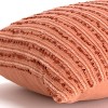 14"x26" Oversized Solid Striped Poly Filled Lumbar Throw Pillow - Rizzy Home - 2 of 4