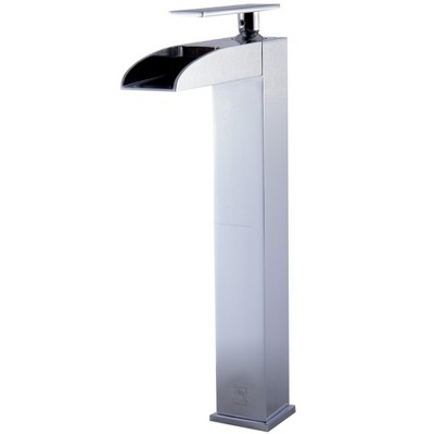 ALFI AB1597-PC Polished Chrome Single Hole Tall Waterfall Bathroom Faucet