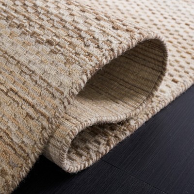 Himalaya Beige Hand-Knotted Wool 4' x 6' Area Rug