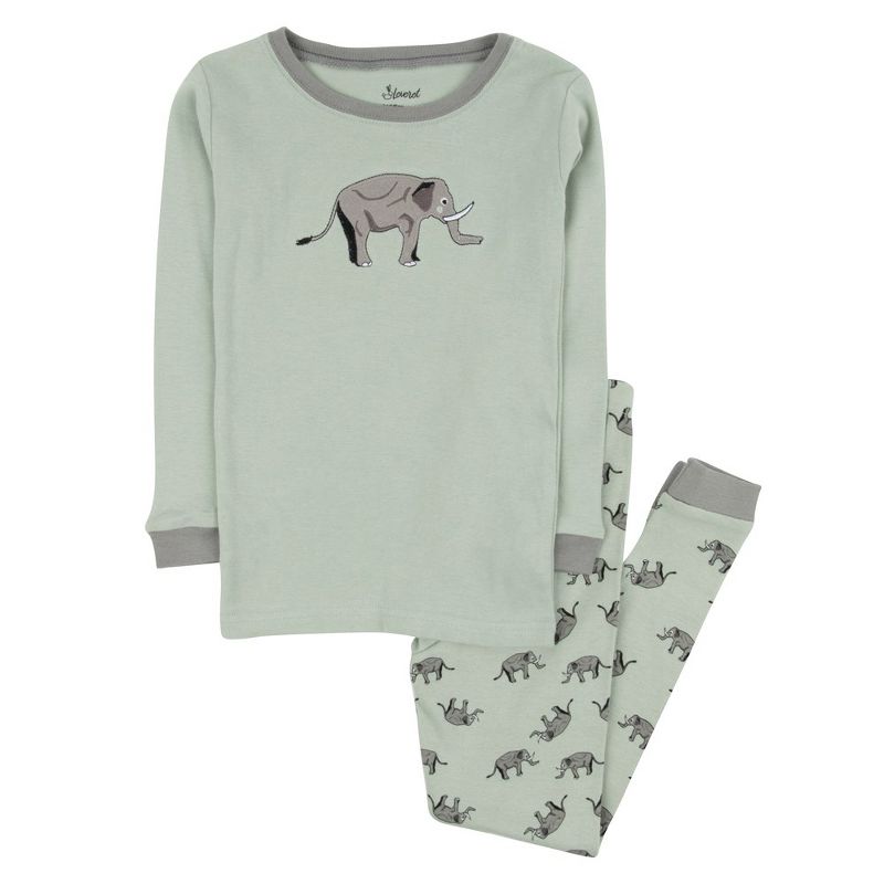 Leveret Zoo Animals Cotton Pajamas  , 1 of 4