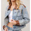 Women's Dreaming Of You Denim Jacket - Blue B - 3 of 3