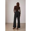 Women High Waist Casual Wide Leg Long Palazzo Pants Loose Business Work Office Slacks Trousers - 4 of 4