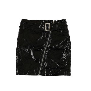 bar III Womens Patent Leather Mini Skirt - 1 of 2
