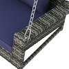 NicBex 2-Seat Hanging Porch Swing with Chains,Cushion and 2 Pillow for Patio Bedroom Porch Garden - 4 of 4