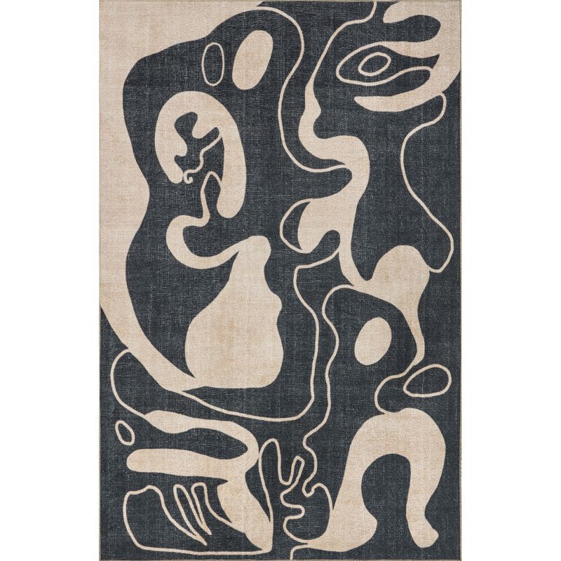 nuLOOM Carole Abstract Machine Washable Area Rug, 1 of 10