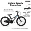 INFURNIC Bicycles 20 Inch Kids Bike with V Brake and Coaster Brake for 4 to 7 Year Olds, Black, 52.3"*21.6"*30.3" - 3 of 4