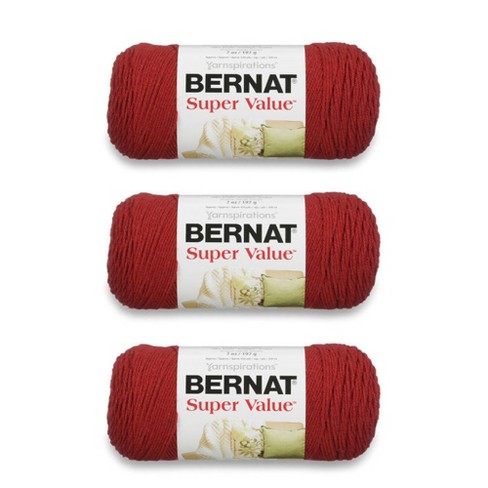 Lion Brand Yarn Basic Stitch Anti Pilling Beige Heather Anti Pilling Medium  Acrylic Off-White Yarn 3 Pack