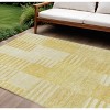 Gold Wheat And Ivory Striped Washable Indoor Outdoor Area Rug - 2 of 4