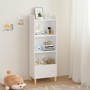 PAGED Kids Bookshelf Toy Storage Cabinet Organizer with Safety Buckle for Living Room, Study Room - 1 of 4