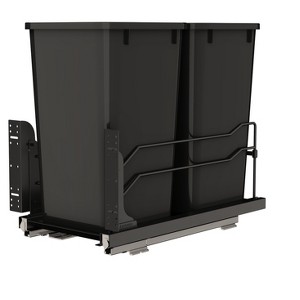 Rev-A-Shelf Double Pullout Kitchen Trash Can 27 qt. Soft-Close 53WC-1527SCDM-218 - 1 of 4