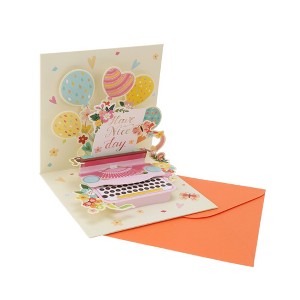 Unique Bargains Greeting Card Assorted Color 7.7"x5.7"x0.4" 1 Pc - 1 of 4