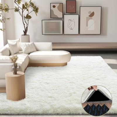 Soft Fluffy Shag Rug for Living Room or Bedroom, Plush Non-Slip Carpet for Home or Dorm Decor