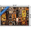 Trends International Retro Speaker Wall Framed Wall Poster Prints - 3 of 4