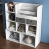 Kids Bookshelf with Drawers ,, Floor Storage Cabinet, Modern Bookcase with Cubbies - 4 of 4