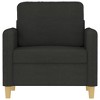 vidaXL Sofa Chair Black 23.6 in. Fabric - 3 of 4