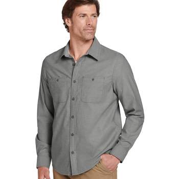 Jockey Men's Outdoors Long Sleeve Woven Button-Up Shirt