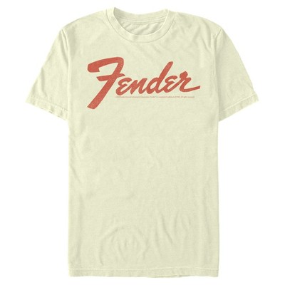 Men's Fender Classic Logo T-shirt - Beige - Small : Target