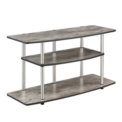 Designs2Go 3 Tier Wide TV Stand for TVs up to 43" - Breighton Home