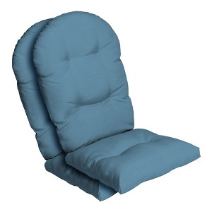 ARDEN Outdoor Plush Modern Tufted Rocking Chair Cushion, Set of 2, 20 x 18, Water Repellent, Fade Resistant - 1 of 4