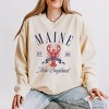 Simply Sage Market Women's Lightweight Garment Dyed Graphic Sweatshirt Maine New England - 2 of 4