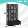 TOAOTBNBO Metal Raised Garden Bed with Brick Pattern, Outdoor Planter Box with Wheels, Modern Privacy Screen for Garden and Patio - 3 of 4
