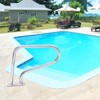 Pool Handrail, 304 Stainless Steel 385LBS Load Capacity Silver Rustproof Pool Rail for Inground Pool with Blue Grip Cover & Accessories - 4 of 4