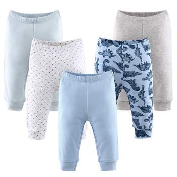 The Peanutshell Dinos and Dots 5-Pack Baby Pants