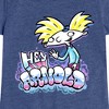 Girls' - Hey Arnold! - Airbrush Arnold Fitted Short Sleeve Graphic T-Shirt - 2 of 4
