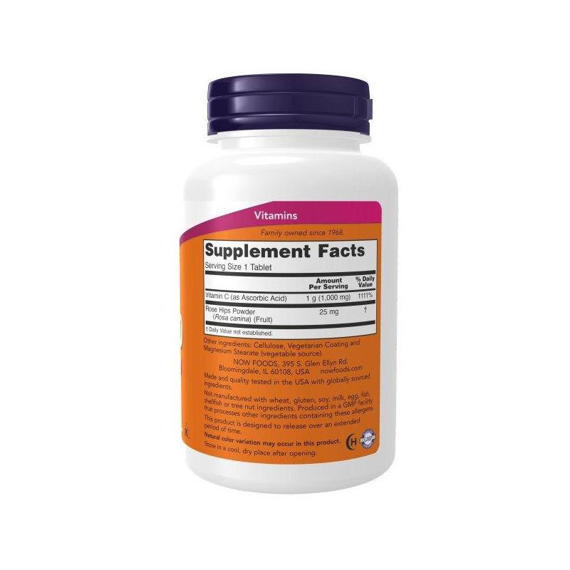 Now Foods C-1000 With Rose Hips Time Release  -  100 Sustained Release Tablet, 2 of 4