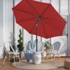Hyleory 9' Sunbrella with 8 ribs,Hyleory Tilt Market Patio Umbrella with Oval Ribs Iron Pole, Sturdy and Adjustable - 3 of 4