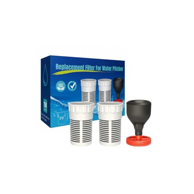 Nispira Water Filter Replacement for Alexapure Seychelle Water Pitcher Dispenser Removes Chlorine, Lead, Odor, Color Reduce Water Hardness, 1 Set