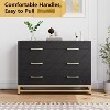 6 Drawer Dresser, Modern Wood Dresser for Closet, TV Stand, Morden Chest of Drawers for Bedroom, Living Room, Hallway, Nursery - 4 of 4