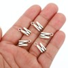 Unique Bargains Metal Bulk Elegant DIY Crafts Jewelry Making Initial Pendant 50 Pcs - 4 of 4