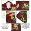 HAPPY BAY Men's Hawaiian Shirts Short Sleeve Button Down Shirt Floral Shirt Men Casual Beach Vacation Hawaii Island Shirts Funny - 3 of 4