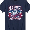 Boys' - Marvel - Collegiate Americana Short Sleeve Graphic T-Shirt - 2 of 4