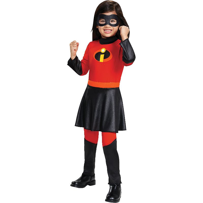 Disguise Toddler Girls' The Incredibles Deluxe Violet Jumpsuit, 1 of 3