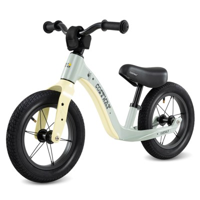 Safstar 12 Inch Toddler Balance Bike, No Pedal Training Bicycle w/ Adjustable Seat Height, Indoor Outdoor Kids Push Bike, Gift for Kids 3+ Years Old