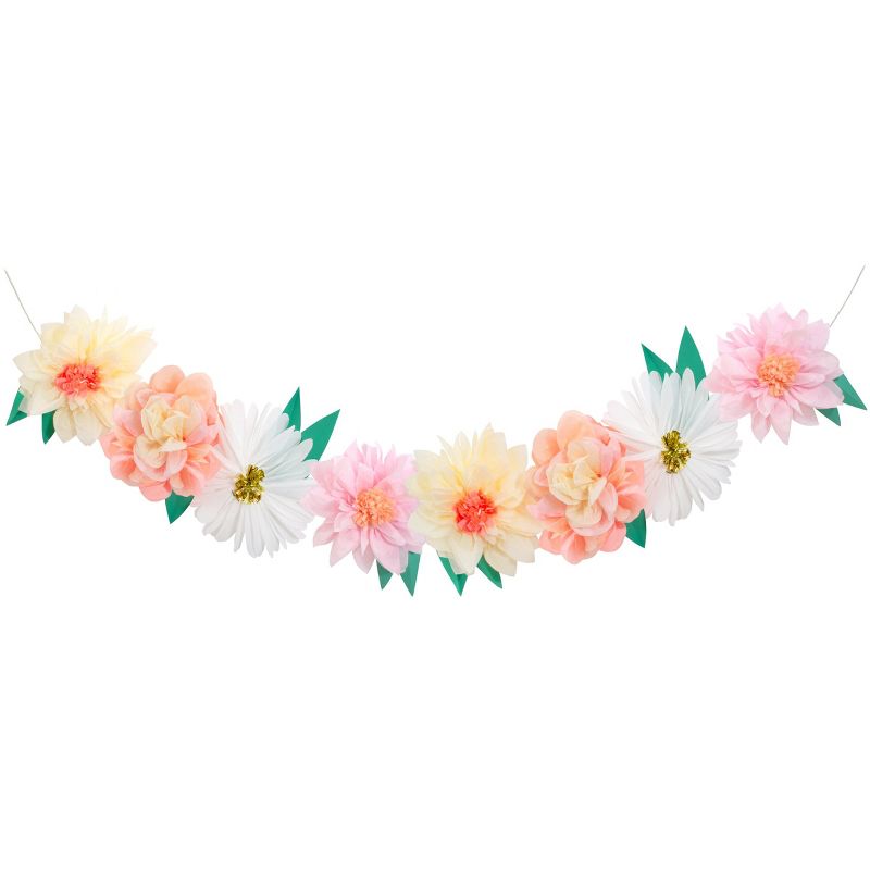 Meri Meri Flower Garden Giant Garland (12.5' with excess cord - Pack of 1), 1 of 9
