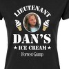 Women's - Forrest Gump - Lieutenant Dan's Ice Cream Fitted Graphic T-Shirt - 2 of 3
