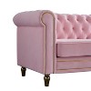 NicBex 84.65 Inch Velvet Sofa Couch 3-Seat Sofa with Tufted Backrest for Living Room,Apartment,Bedroom - 4 of 4