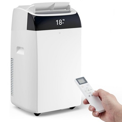 12,000 BTU Portable AC - 3-in-1 Cool/Dehumidify/Fan for 550SqFt, Remote & LED Display, Freestanding