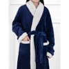 PAVILIA Soft Plush Women Fleece Robe, Cozy Warm Housecoat Bathrobe, Fuzzy Female Long Spa Robes - 3 of 4
