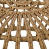 NAYSAYE Patio End Table Boho Coffee Table with Faux Rattan Weave for Indoor and Outdoor Use, Brown, 29.5"*29.5"*15.3" - 4 of 4