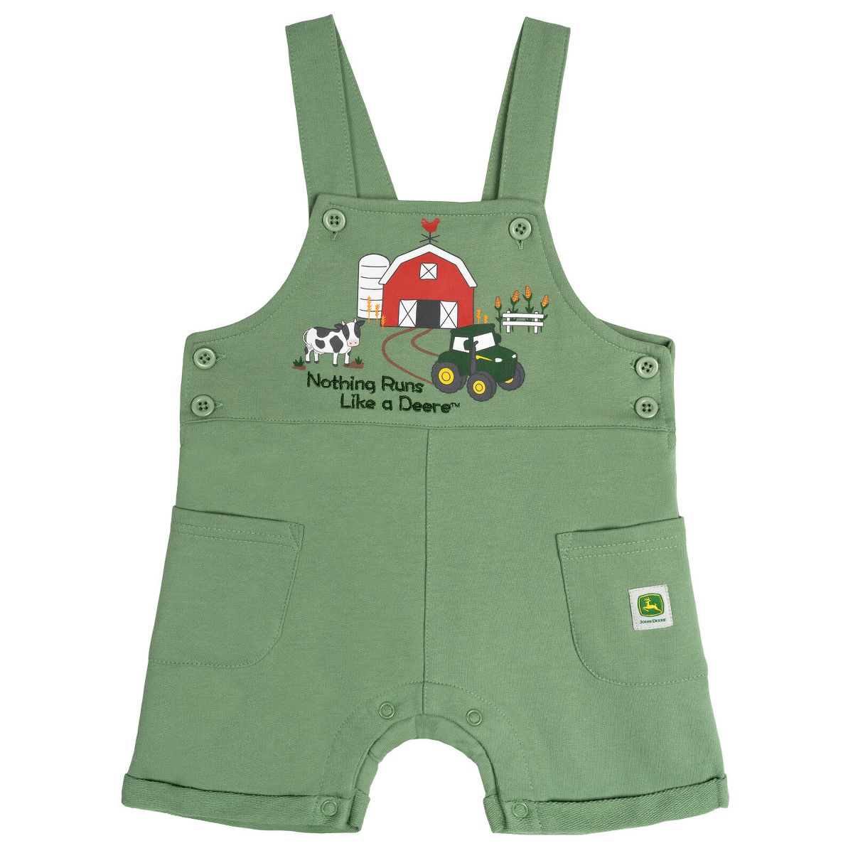 John Deere Toddler Boys' 2-Piece Shortall and T-Shirt Set - thumbnail 3