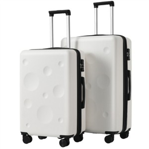 2 Pieces Expandable Luggages, Lightweight Luggage Set With 360° Spinner Wheels, TSA Lock, 24" + 28" Hardshell Luggage - 1 of 2