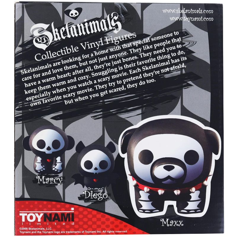 Toynami, Inc. Skelanimals 4.5 Inch Collectible Vinyl Figure | Maxx the Bulldog, 2 of 3