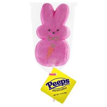 Peeps Pink Marshmallow Easter Bunny Lollipop - 1.5oz