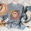 Simply Sage Market S.W.Smiley Fall Checkered Smiley Sweatshirt - 3 of 4
