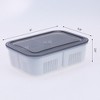 REGALWOVEN Leakproof Plastic Meal Prep Airtight Food Storage Containers 5 Packs 8"x 5.9"x 2.6" - 2 of 4